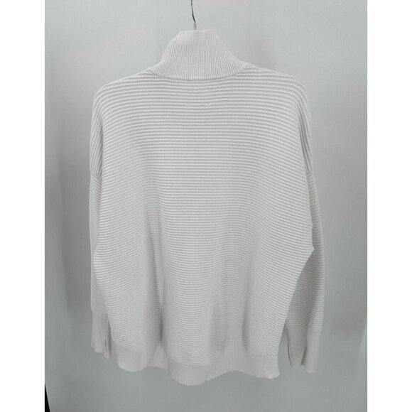 AERIE OFFLINE home stretch quarter zip sweater sweatshirt pullover white mock XL - Picture 5 of 8